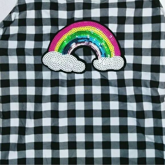 Girls' Rainbow Applique Sequin Tankini Bikini Top - Cat & Jack
Black Xs 4-5 - Picture 4 of 15